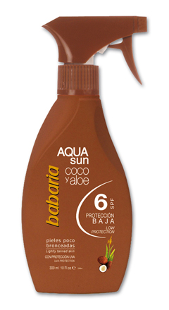 AQUA BRONCEADORA COCO- ALOE VERA FACTOR DE PROTECCION 6